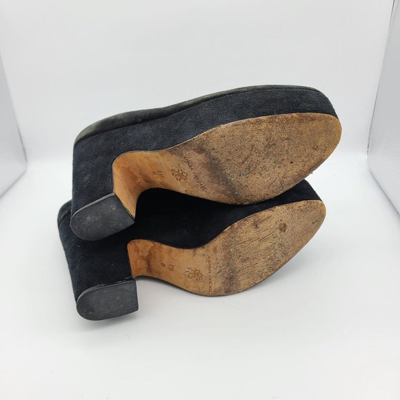 Loeffler Randall Black Suede Platform Heels - Picture 5 of 7